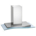 Transparent Glass Oven Hood , Range Hood Glass with Two Radian supplier