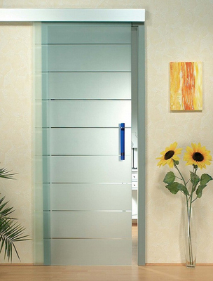 Interior Door Silkscreen Printing Tempered Clear Glass , Decorative Tempered Glass supplier