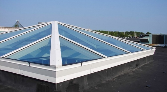 Skylight Roof Tempered Laminated Glass Transparent Heat Resistance supplier