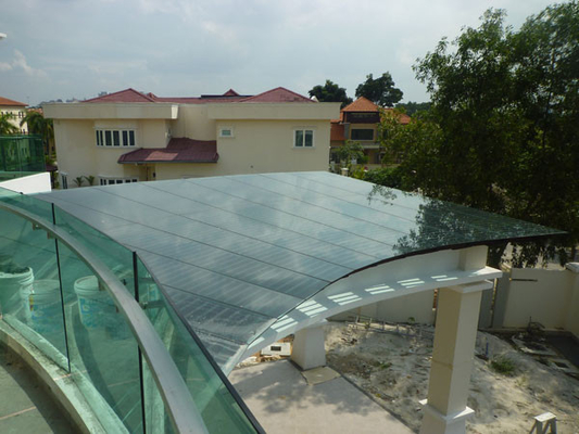 PVB Laminated Safety Glass With Black Border , Laminated Door Glass supplier