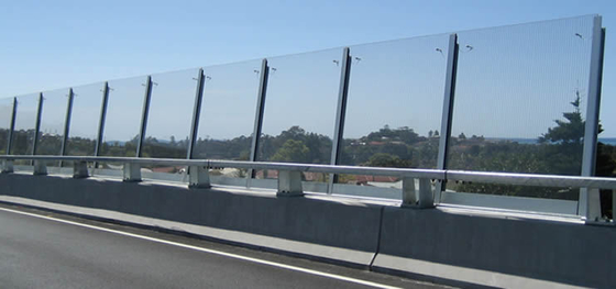 Highway Fence Safety Glass Panel , PVB Laminated Safety Glass supplier