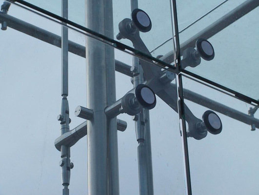 Airport Tempered Laminated Glass Walls And Stairs , Toughened Glass 10 mm supplier