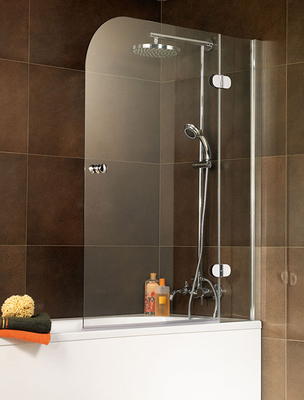 Tempered Frameless Shower Enclosure Glass 1400x800 Mm High Polished Edges supplier