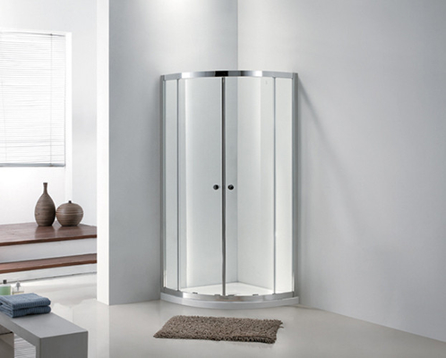Round Circular Transparent Shower Door Glass Tempered Curved supplier