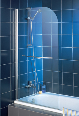 High Purity Clear Bath Shower Screen , Single Tempered Glass Panel supplier