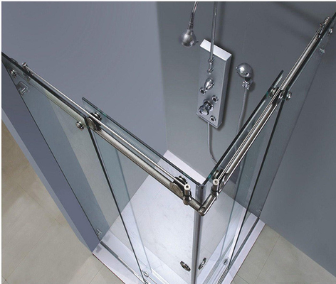 Self Cleaning Shower Door Glass Clear Float Tempered Glass Easy Cleaning supplier