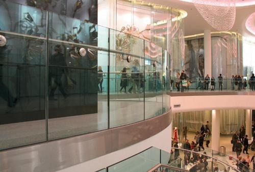Shopping Mall Toughened Railing Glass High strength Max 1830 x 2440 mm supplier