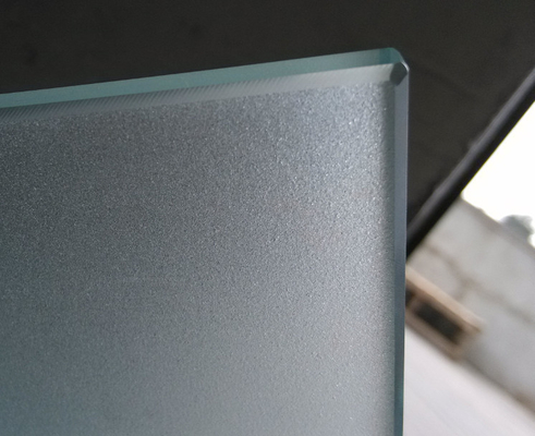 Round Sandblasted Table Top Glass Stronger Resistance Safety supplier