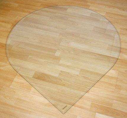 High Strength Fireplace Glass Bottom Plate Thermal Stability supplier