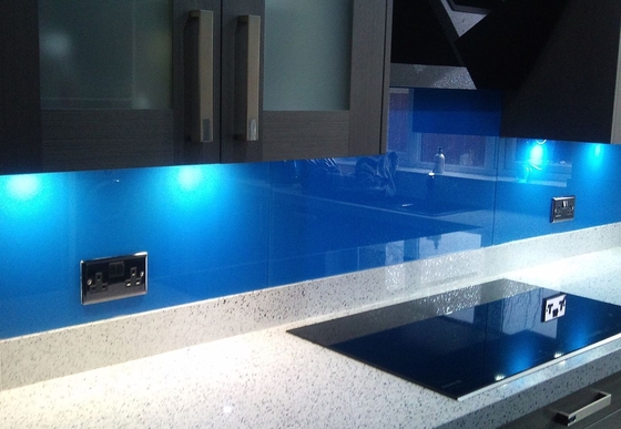 Colorful Painted DIY Painted Glass Backsplash For Bathroom Walls supplier