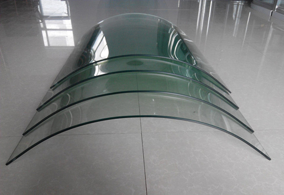 Custom Bent Glass , Tempered Bent Curved Glass For Pool Fencing supplier